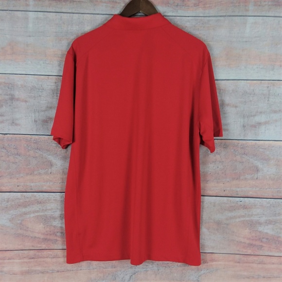 Nike Golf Tour Performance Dri-Fit Golf Shirt Red - Picture 3 of 6